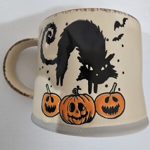 Spectrum Happy Halloween Black Cat Coffee Mug Cup